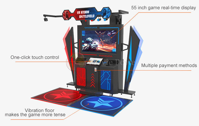 Infinity Battle VR Πυροβολιστικά Παιχνίδια Πολυπαίκτης 9d Πυροβολητής Συμμοραστής Πυροβολισμού Arcade Παιχνίδι Για Εμπορικά 2