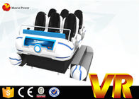 Προώθηση 6 οικογενειακός 9D VR κινηματογράφος καθισμάτων με την ηλεκτρική πλατφόρμα κινήσεων προσομοιωτών 6 Dof