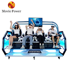 Θεματικό πάρκο Roller Coaster 9d Vr Simulator 4 Player Arcade Machine 9d Vr Chair Cinema
