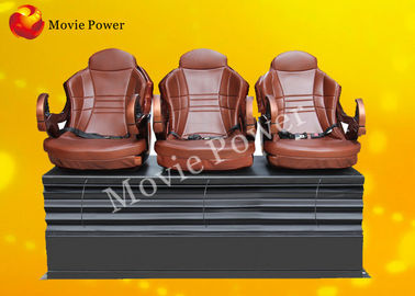 Πλάτη ώθησης/ηλεκτροπληξία 3 DOF καθίσματα θεάτρων κινήσεων με το ξύλινο πλαίσιο