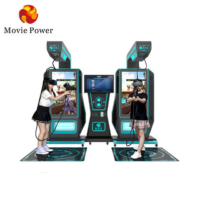 9d VR Arcade Πυροβολιστικό Παιχνίδι Μηχανή Κατ Εικονική Πραγματικότητα Super 2 Player Gun Simulator