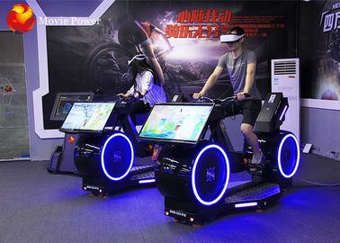 Εσωτερικό χρησιμοποιημένο νόμισμα ποδηλάτων εικονικής πραγματικότητας ποδήλατο άσκησης γυαλιών VR προσομοιωτών αθλητικό