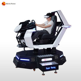 Εσωτερικό αυτοκίνητο VR παιδικών χαρών που συναγωνίζεται τον ηλεκτρικό προσομοιωτή παιχνιδιών αγώνα αυτοκινήτων πλατφορμών προσομοιωτών 9D