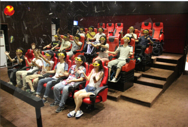 Εξαιρετικά καθίσματα κινηματογράφων περιπέτειας εμπειρίας 4D για το εμπορικό κέντρο 0