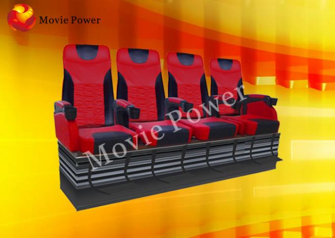 Πλάτη ώθησης/ηλεκτροπληξία 3 DOF καθίσματα θεάτρων κινήσεων με το ξύλινο πλαίσιο 0