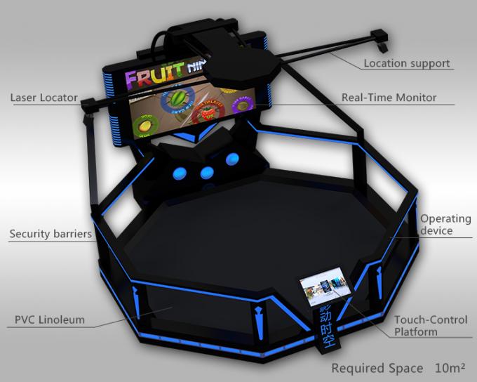 Μόνιμος Treadmill αγώνα μηχανών Arcade περιπατητών Htc Vive Vr πυροβολισμού προσομοιωτής εικονικής πραγματικότητας 1