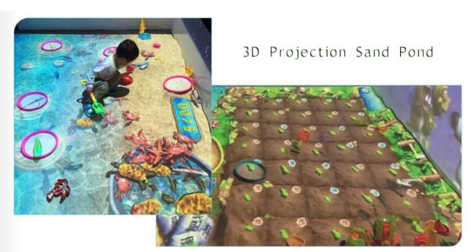 450W εικονικής πραγματικότητας προσομοιωτών ολογραμμάτων άμμου διαλογική προβολή παιχνιδιών λιμνών τρισδιάστατη τηλεοπτική 0
