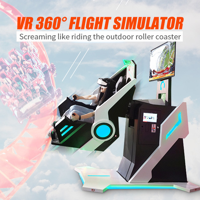 τρισδιάστατο ρόλερ κόστερ 360 εικονικής πραγματικότητας κινηματογράφων 9D VR περιστρεφόμενη μηχανή παιχνιδιών του Flight Simulator εδρών Vr 0