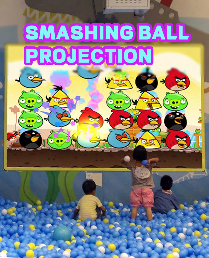 Μεγάλο πάτωμα τοίχου Projection παιχνίδια παιδιά Indoor Playground Park 3D Διαδραστικό παιχνίδι μπάλας για παιδιά 0