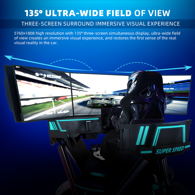 Εμπορικός 9D VR αγώνα χονδρικής τιμής VR έξοχος εξοπλισμός παιχνιδιών αυτοκινήτων ταχύτητας προσομοιωτών 8