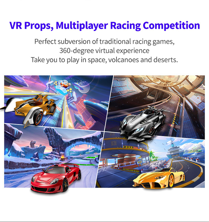 Έξοχος προσομοιωτής Drive αυτοκινήτων αγώνα 9D VR Arcade για το εσωτερικό δωμάτιο παιχνιδιών 1